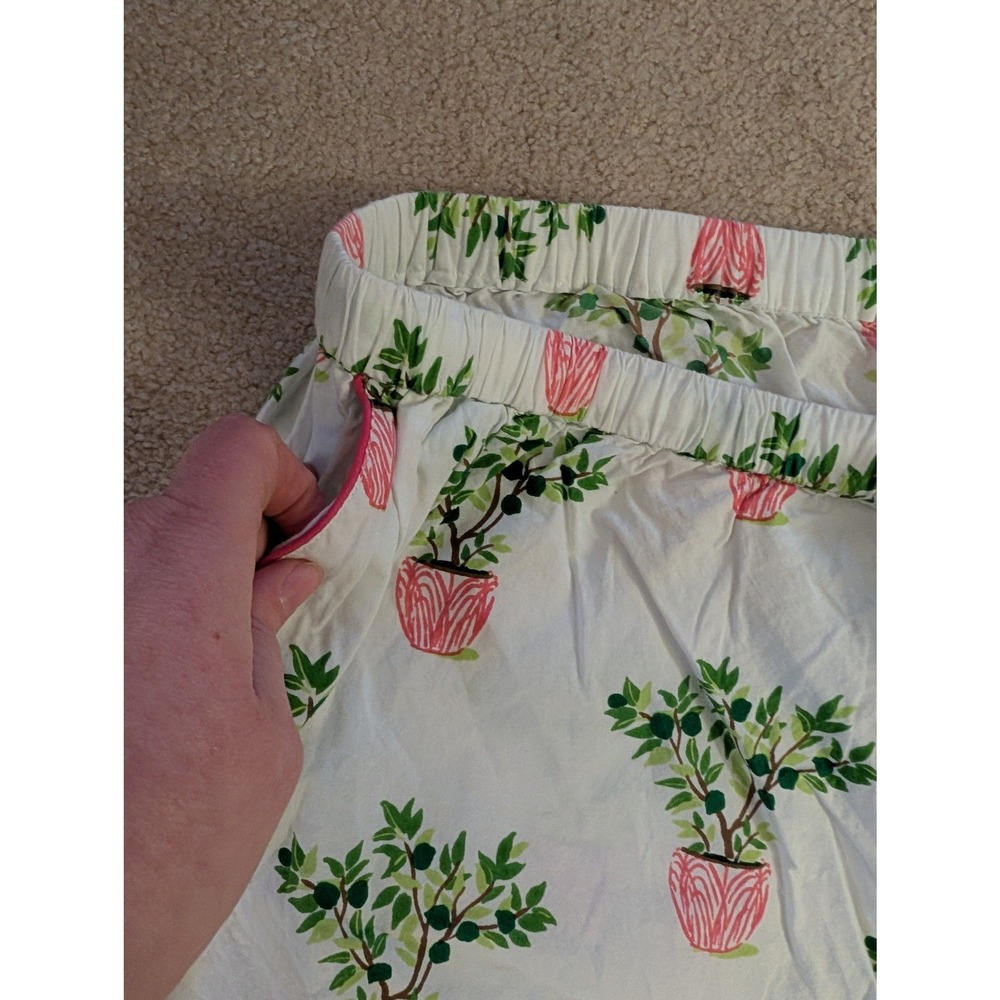 Printfresh Women's Organic Cotton Pajama Set Potted Plant Citrus Print- 2X - Picture 8 of 9